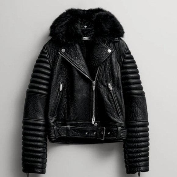 The COOLEST Leather Moto Jacket by The Arrivals - Picture 1 of 13
